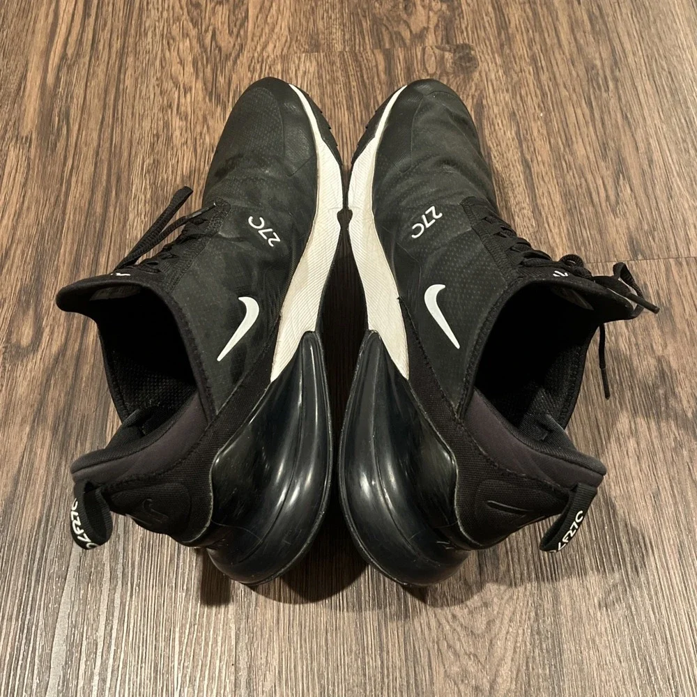Nike Air Max 270 G Golf Shoes Color Black White Men's Size 12
